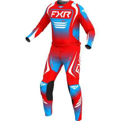 FXR Clutch PRO MX Combo RED/WHITE/CYAN