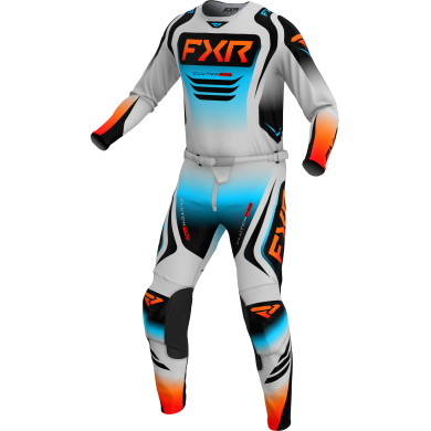 FXR Clutch PRO MX Combo GREY/SKY/ORANGE