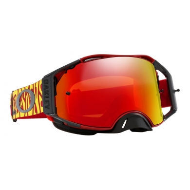 OAKLEY Airbrake MX Brille - TLD Trippy Red Prizm MX Torch Glas