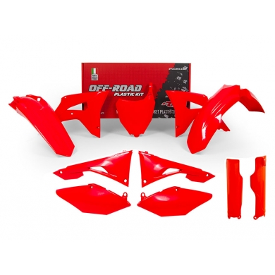 Racetech Plastikkit CRF 450 17- 250 18- Neon Rot 7tlg.