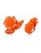 Acerbis X-Power Kupplungsdeckel & Zündungsdeckel Schutz  für KTM EXC  / Husqvarna 4T orange16